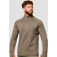 GymBeam Bluza do biegania Pulse 1/2 Zip Vetiver L