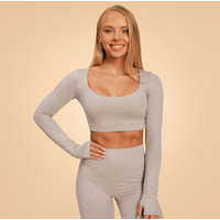 BeastPink Damski Top Sportowy Sense Grey S