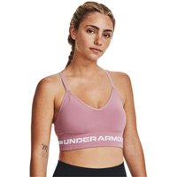 Under Armour Bezszwowy stanik sportowy Low Long Pink XS