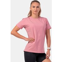 NEBBIA Damska koszulka Invisible Logo Old Rose S
