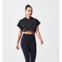SQUATWOLF Damska bluza z kapturem Vented Crop Hoodie Black M