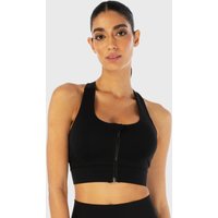 SQUATWOLF Biustonosz sportowy Infinity Zip Up Black XS