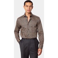 Hawes & Curtis Slim Fit Navy & Yellow Floral Curtis Shirt | Navy/Yellow | Cotton | Men's