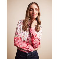 & Relaxed Fit & Pink Floral Boutique Blouse