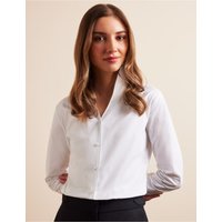& Fitted Stand Up Collar Shirt