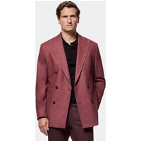Hawes & Curtis Tailored Fit Washed Red 1913 Blazer | Wool | Plain | Men's