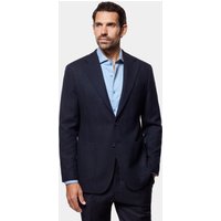 Hawes & Curtis Tailored Fit Navy Herringbone 1913 Blazer | Wool & Cashmere | Plain | Men's