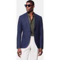 Hawes & Curtis Slim Fit Navy Blazer | Linen | Plain | Men's