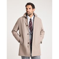 Hawes & Curtis Beige Classic Mac | Nylon | Plain | Men's