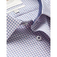 & Pink & Multi Check Extra Slim Fit Shirt Contrast Detail Single Cuffs 14.5" collar 33" sleeve