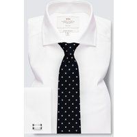& Extra Slim Fit Fabric Interest Non Iron Shirt 16.5" collar 37" sleeve