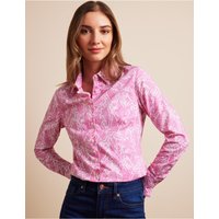 & Fitted Pink & Paisley Shirt