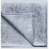 Hawes & Curtis Sky Blue Paisley Handkerchief | Silk | Men's
