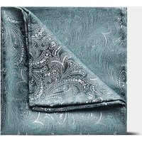 Hawes & Curtis Mint Green Paisley Handkerchief | Silk | Men's