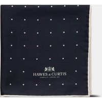 & Navy & Spotted Pocket Square One