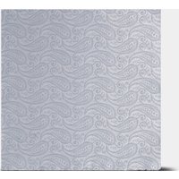 Hawes & Curtis Silver Paisley Pocket Square- 100% Silk | Men's