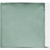 & Duck Egg Plain Repp Pocket Square One