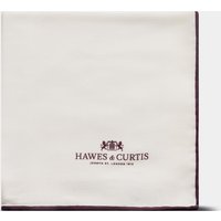 & Pocket Square Plum Border One