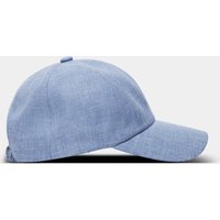 Hawes & Curtis Blue Linen Baseball Cap | Plain | Men's