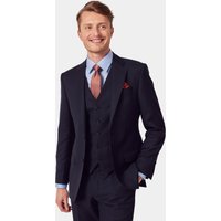 Hawes & Curtis Tailored Fit Navy Birdseye 1913 Suit | Wool | Plain | Men's