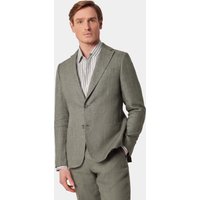 & Slim Fit Sage Green Herringbone 1913 Suit One