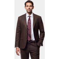 Hawes & Curtis Slim Fit Brown Herringbone 1913 Suit Jacket | Wool | Plain | Men's