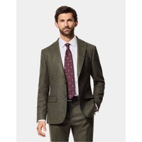 Hawes & Curtis Slim Fit Green Herringbone 1913 Suit Jacket | Wool | Plain | Men's