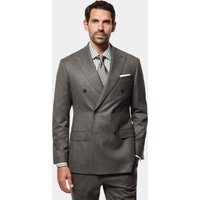 Hawes & Curtis Tailored Fit Olive 1913 Suit | Wool Flannel | Plain | Men's
