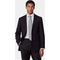 Hawes & Curtis Tailored Fit Black Twill Suit | Wool | Plain | Men's