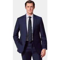 Hawes & Curtis Classic Fit Dark Blue Twill Suit | Wool | Plain | Men's