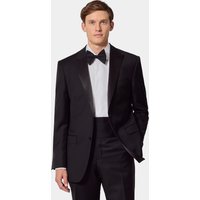 Hawes & Curtis Classic Fit Black Dinner Suit Jacket | Wool | Plain | Men's