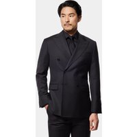 Hawes & Curtis Slim Fit Black Twill Suit | Wool | Plain | Men's