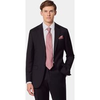 Hawes & Curtis Slim Fit Black Twill Suit | Wool | Plain | Men's