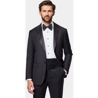 Hawes & Curtis Slim Fit Black Dinner Suit | Wool | Plain | Men's