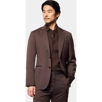 Hawes & Curtis Tailored Fit Brown 1913 Suit | Wool | Plain | Men's