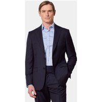 Hawes & Curtis Tailored Fit Navy Chalk Stripe 1913 Suit Size: One Size