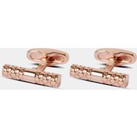 & Rose Gold Quilted Bar Cufflinks One