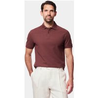 & Chestnut Brown Piqué Polo Shirt
