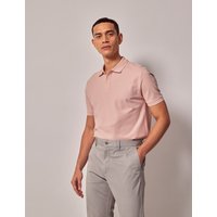 Hawes & Curtis Pink Piqué Polo Shirt | Cotton | Plain | Men's