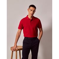 Hawes & Curtis Red Piqué Polo Shirt | Cotton | Plain | Men's
