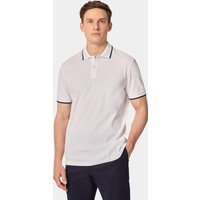 Hawes & Curtis White Tipped Piqué Polo Shirt | Cotton | Men's