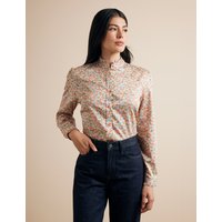 & Semi Fitted Cream & Green Shirt