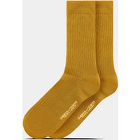& Yellow Gold Ribbed Socks One