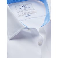 & Slim Fit Twill Non Iron Shirt 15.5" collar 36" sleeve