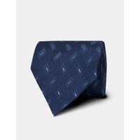 Hawes & Curtis Navy & Blue Rectangle Geo 1913 Tie | Navy/Blue | Silk | Geometric | Men's