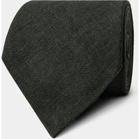 & Dark Green Hopsack 1913 Linen Tie One