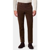 Hawes & Curtis Slim Fit Brown Garment-Dyed Chinos | Cotton Stretch | Plain | Men's