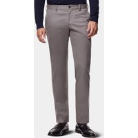 Hawes & Curtis Regular Fit Dark Grey Easy-Iron Brushed Twill Chinos | Cotton Stretch | Men's