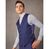 & Tailored Fit Prince Wales Check 1913 Waistcoat reg