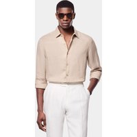 & Slim Fit Linen Shirt